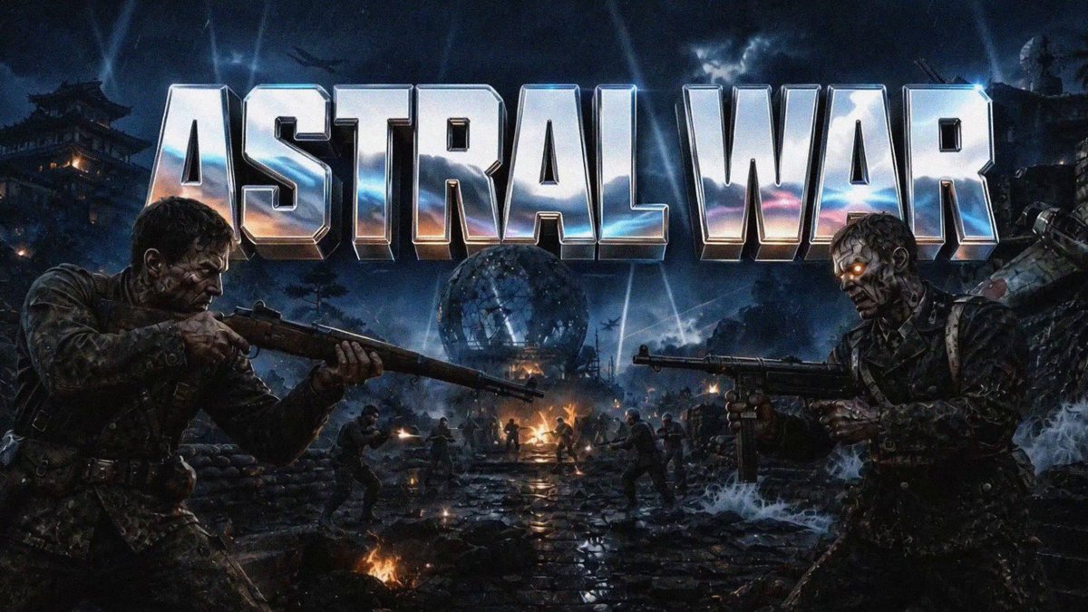 Astral War 演示的标题画面